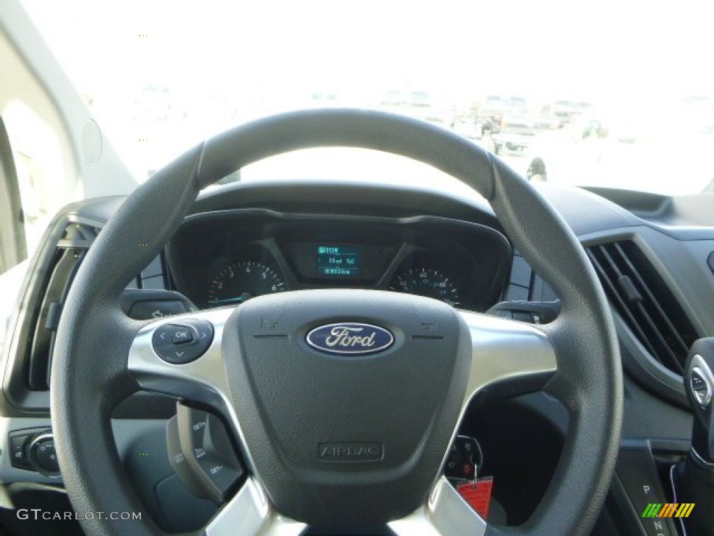 2015 Ford Transit Van 250 LR Regular Pewter Steering Wheel Photo #101448123