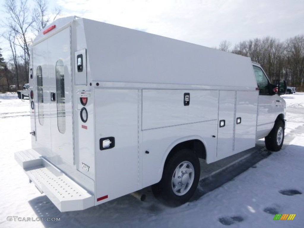 Oxford White 2015 Ford E-Series Van E350 Cutaway Commercial Utility Exterior Photo #101449704