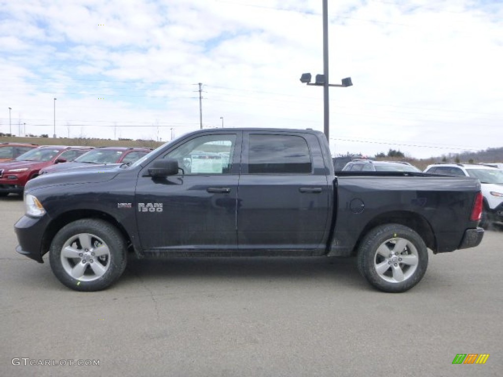 2015 1500 Express Crew Cab 4x4 - Maximum Steel Metallic / Black/Diesel Gray photo #2