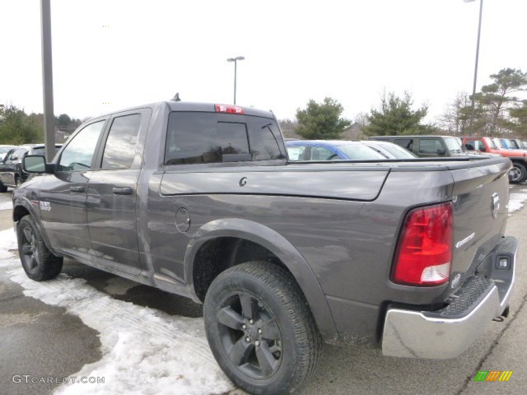 2015 1500 Outdoorsman Quad Cab 4x4 - Granite Crystal Metallic / Black/Diesel Gray photo #3