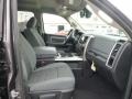 Black/Diesel Gray 2015 Ram 1500 Outdoorsman Quad Cab 4x4 Interior Color