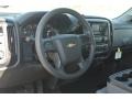 Jet Black/Dark Ash 2015 Chevrolet Silverado 2500HD WT Double Cab Utility Steering Wheel