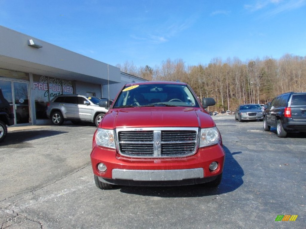 2007 Durango Limited 4x4 - Inferno Red Crystal Pearl / Khaki Two-Tone photo #8