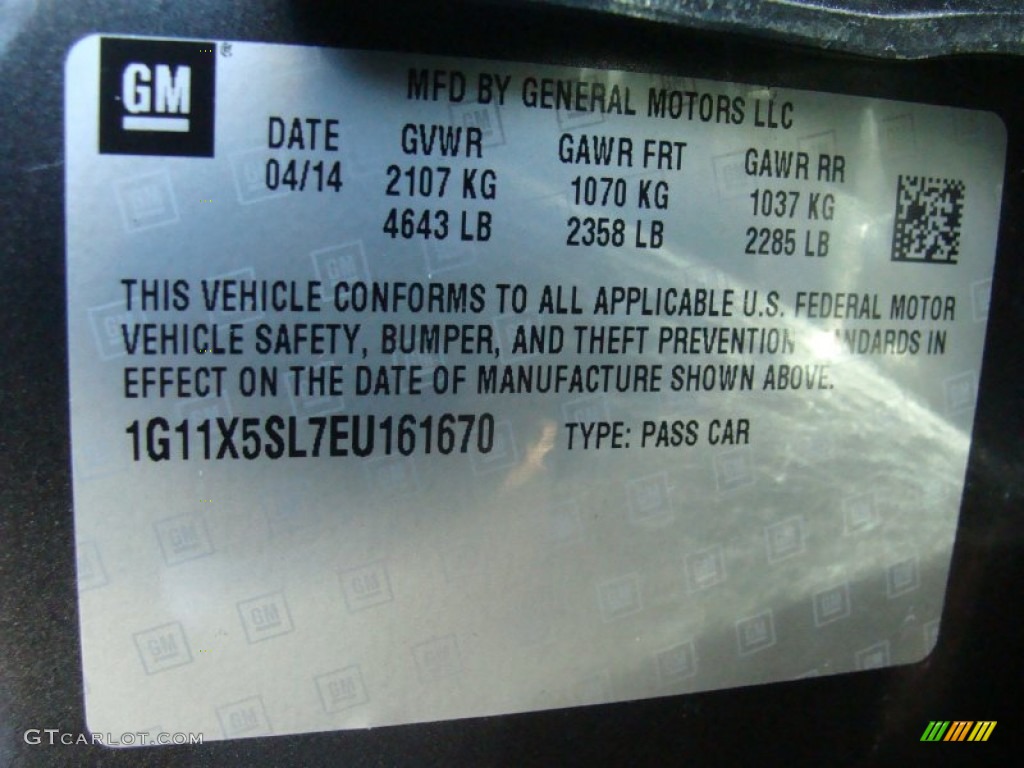 2014 Impala LS - Ashen Gray Metallic / Jet Black/Dark Titanium photo #15