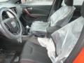 2015 Dodge Dart Black/Ruby Red Accent Stitching Interior Front Seat Photo