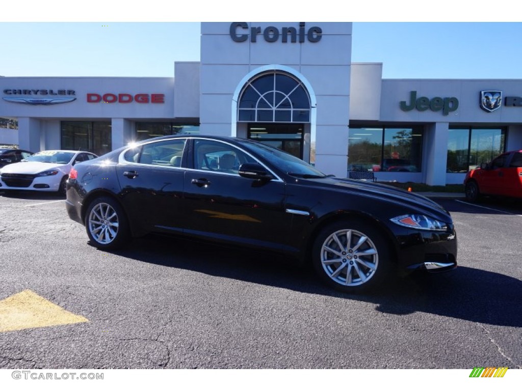 Ultimate Black Metallic Jaguar XF