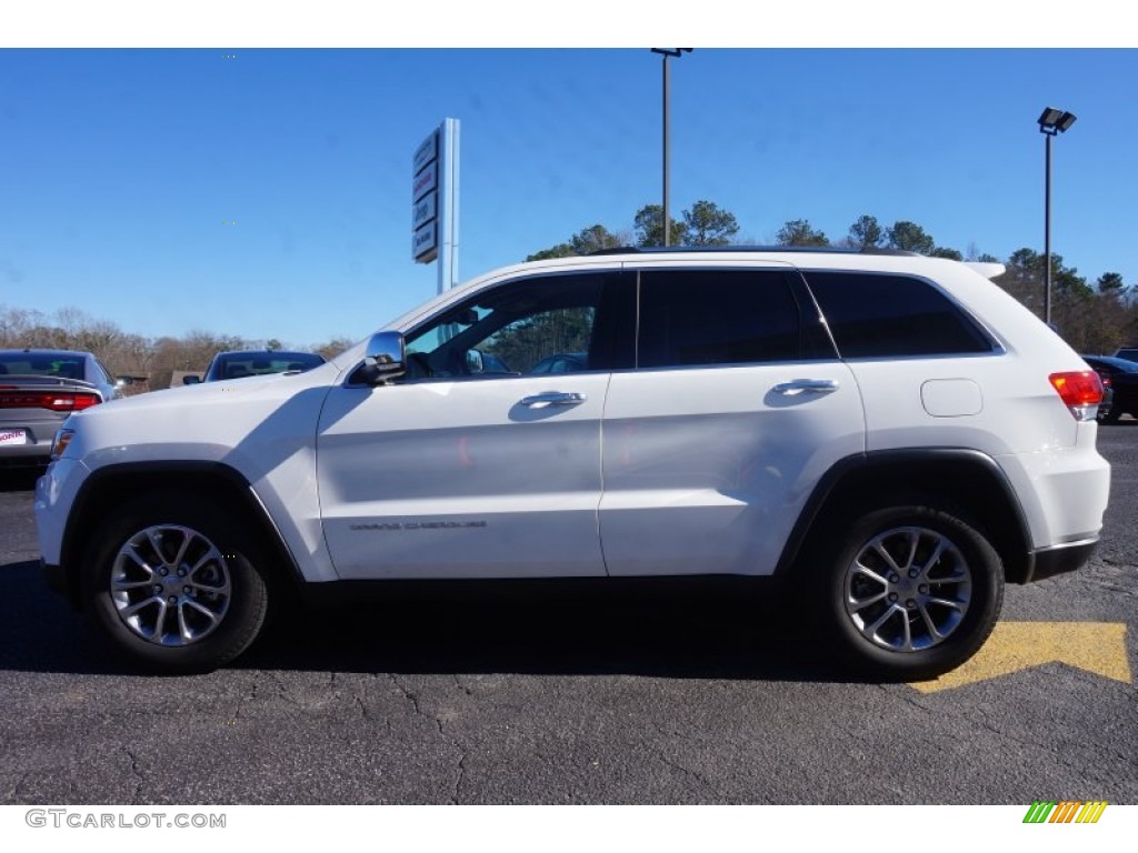 2014 Grand Cherokee Limited - Bright White / New Zealand Black/Light Frost photo #4