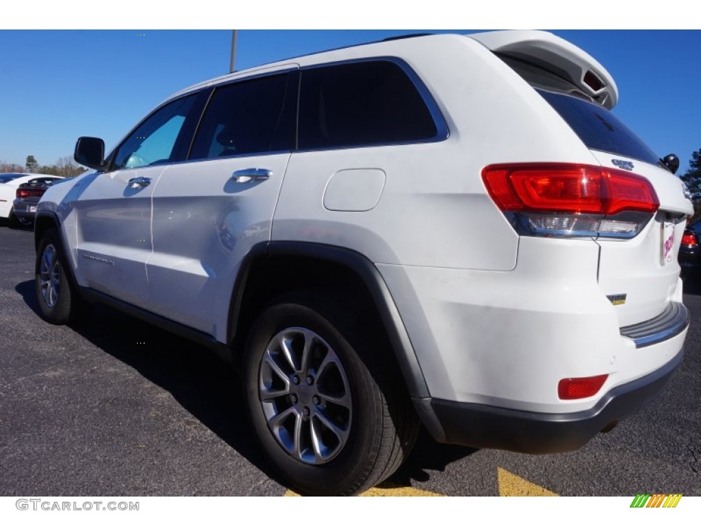 2014 Grand Cherokee Limited - Bright White / New Zealand Black/Light Frost photo #5
