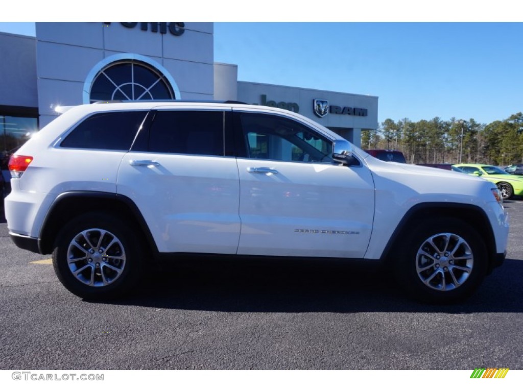 2014 Grand Cherokee Limited - Bright White / New Zealand Black/Light Frost photo #8