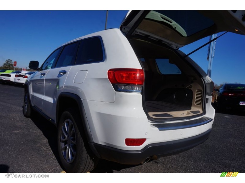 2014 Grand Cherokee Limited - Bright White / New Zealand Black/Light Frost photo #15