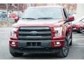 2015 Ruby Red Metallic Ford F150 Lariat SuperCab 4x4  photo #2