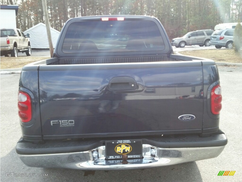 2001 F150 XLT SuperCrew - Deep Wedgewood Blue Metallic / Medium Graphite photo #18