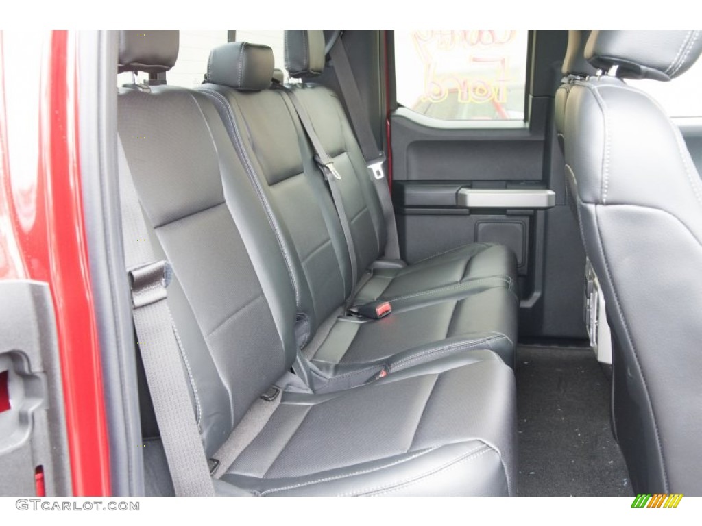2015 Ford F150 Lariat SuperCab 4x4 Rear Seat Photo #101464326