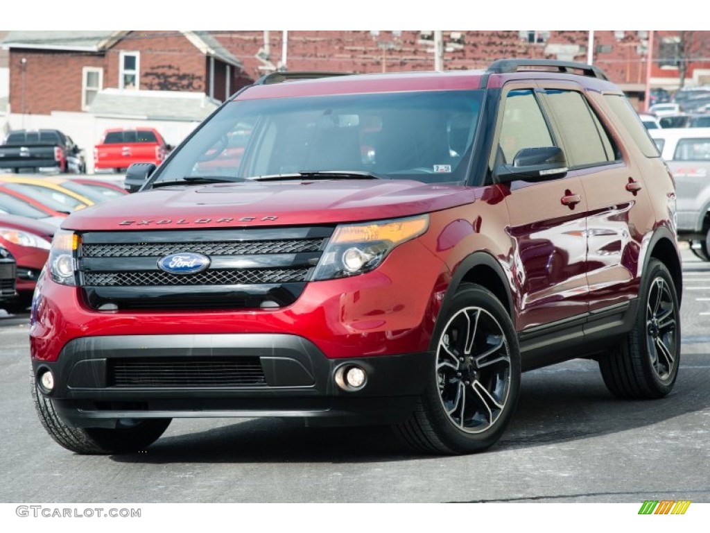 2015 Explorer Sport 4WD - Ruby Red / Sport Charcoal Black photo #1