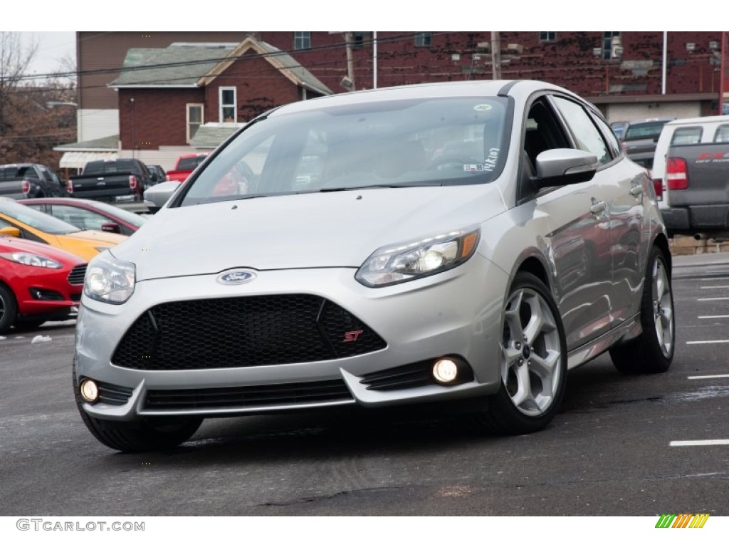 2014 Focus ST Hatchback - Ingot Silver / ST Charcoal Black Recaro Sport Seats photo #1