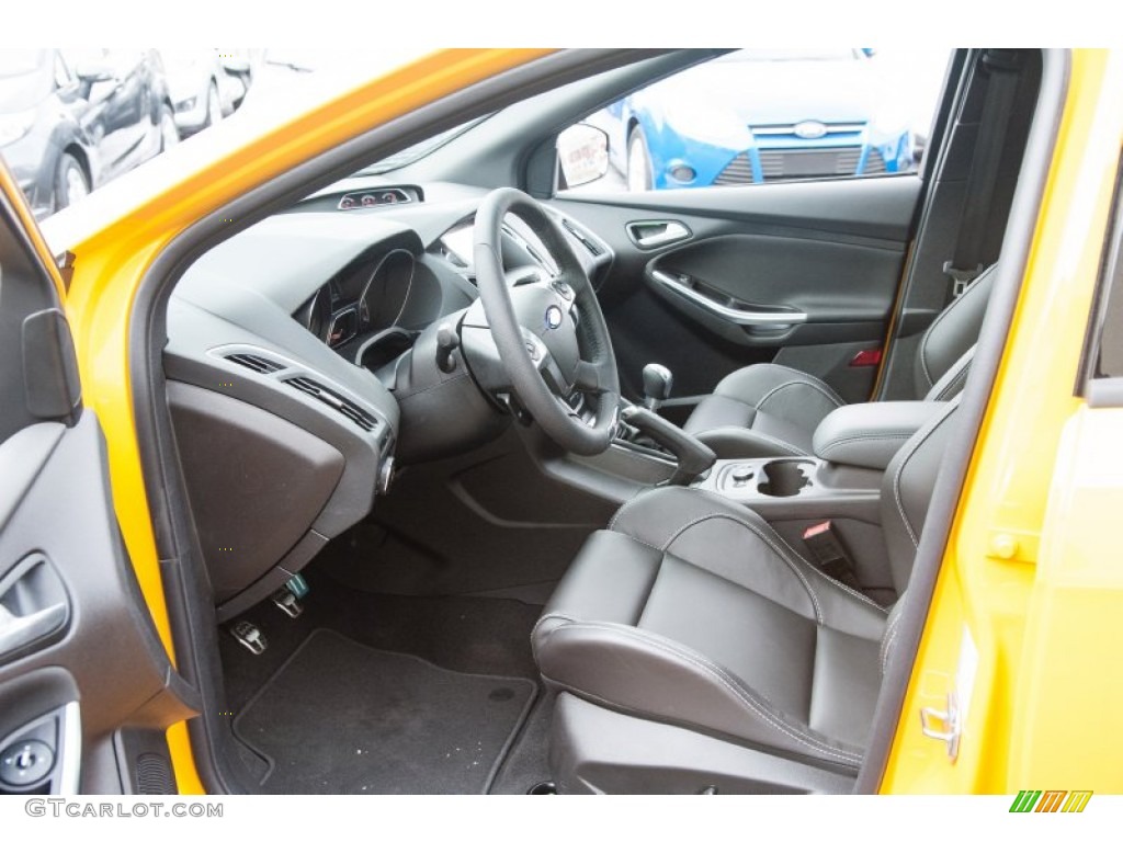 2014 Focus ST Hatchback - Tangerine Scream / ST Charcoal Black Recaro Sport Seats photo #9