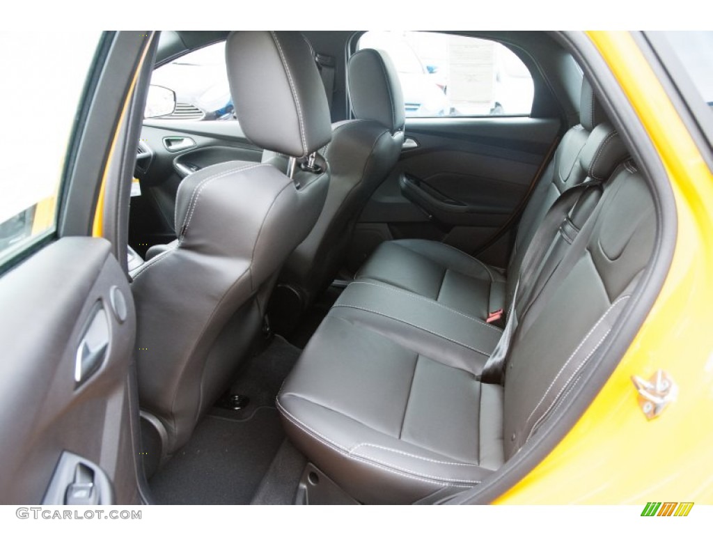 ST Charcoal Black Recaro Sport Seats Interior 2014 Ford Focus ST Hatchback Photo #101465613
