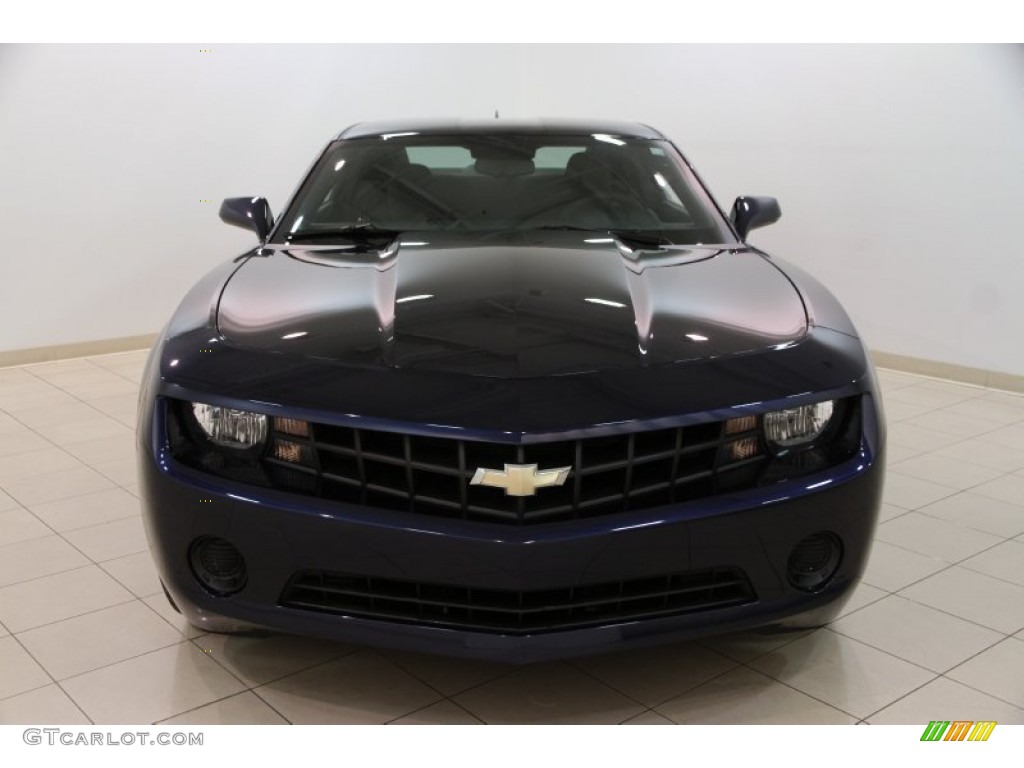 2010 Camaro LS Coupe - Imperial Blue Metallic / Black photo #2