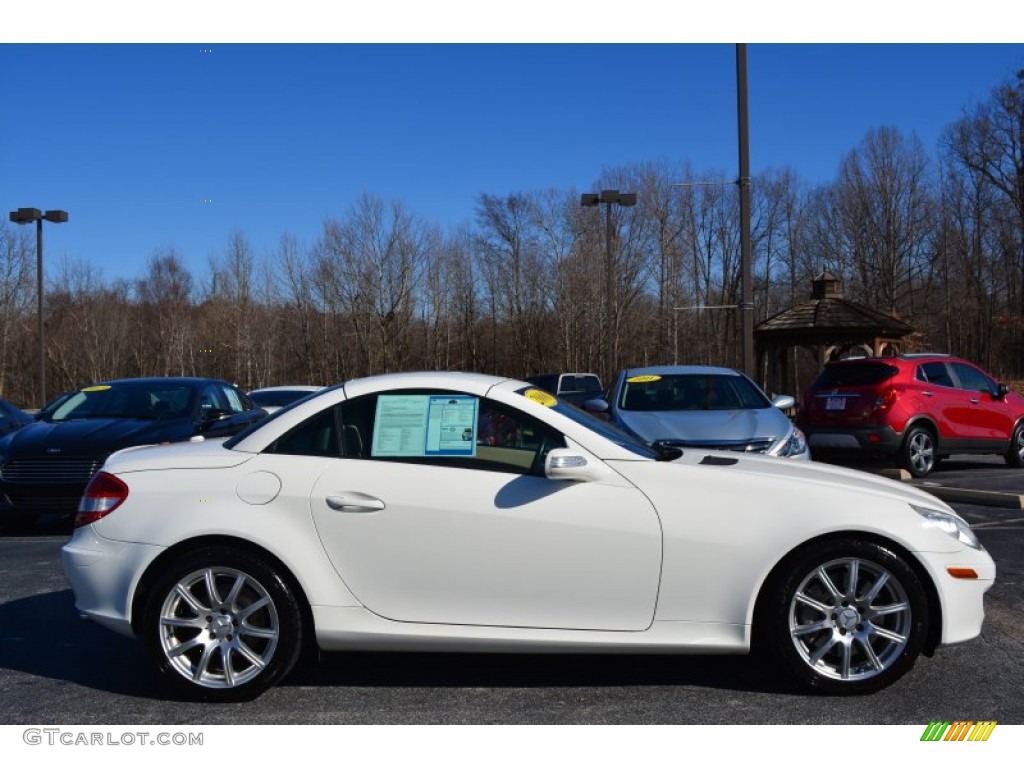 2006 SLK 350 Roadster - Alabaster White / Beige photo #2