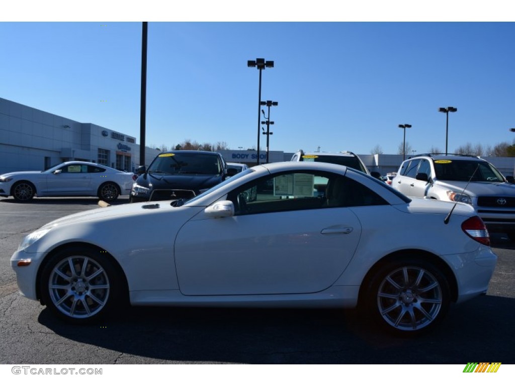 2006 SLK 350 Roadster - Alabaster White / Beige photo #6