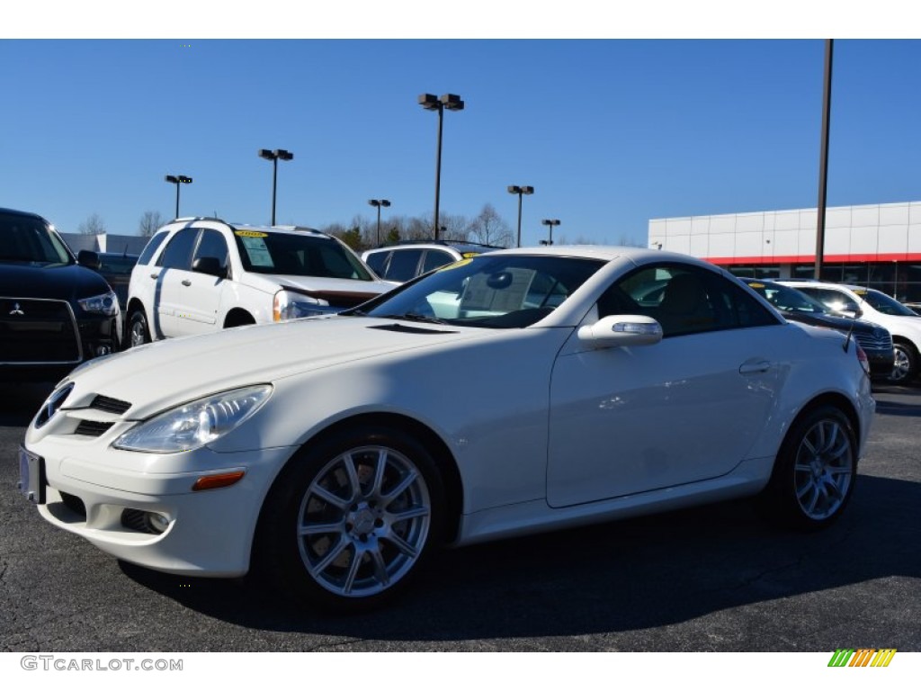 2006 SLK 350 Roadster - Alabaster White / Beige photo #7