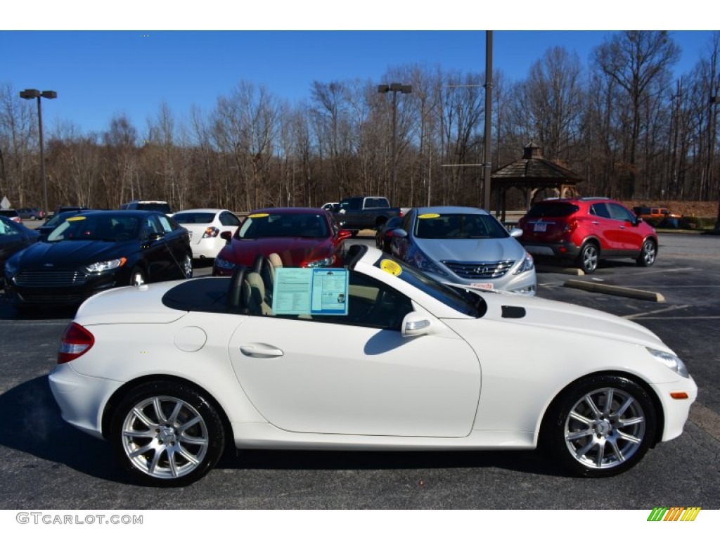 2006 SLK 350 Roadster - Alabaster White / Beige photo #9