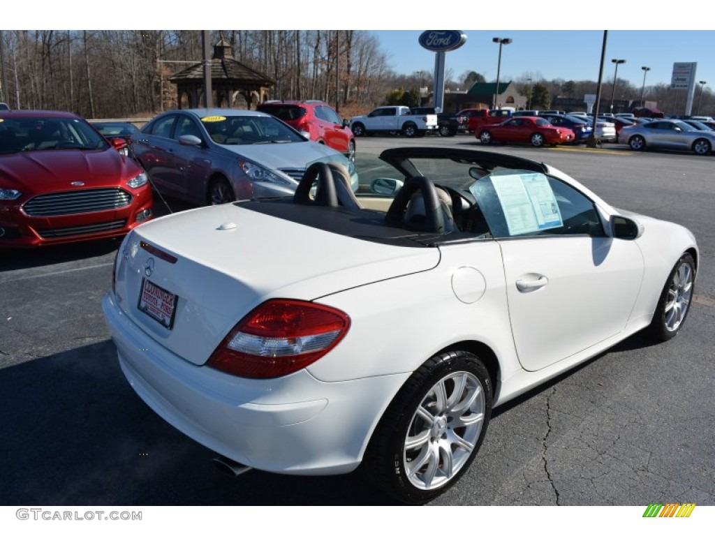 2006 SLK 350 Roadster - Alabaster White / Beige photo #10