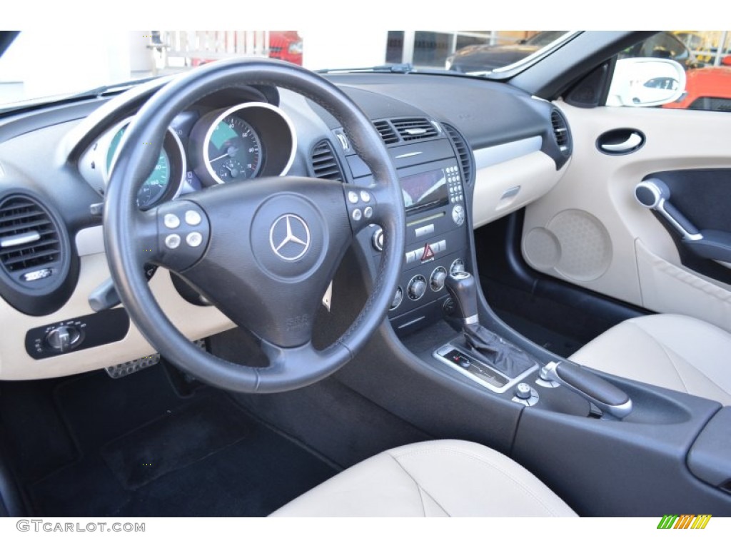 2006 SLK 350 Roadster - Alabaster White / Beige photo #14