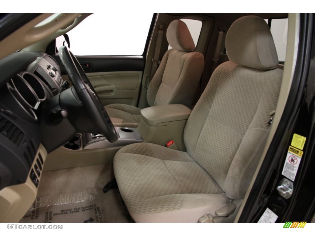 2011 Tacoma Access Cab - Black / Sand Beige photo #5