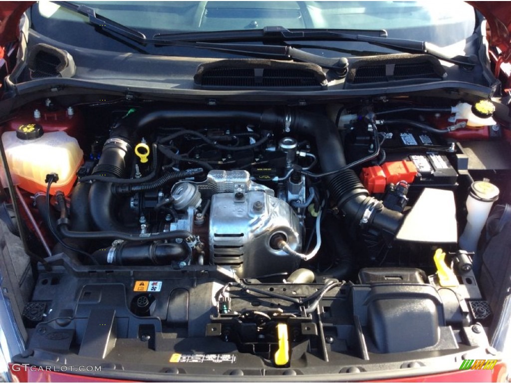 2014 Ford Fiesta SE Sedan 1.0 Liter EcoBoost DI Turbocharged DOHC 12-Valve Ti-VCT 3 Cylinder Engine Photo #101470065