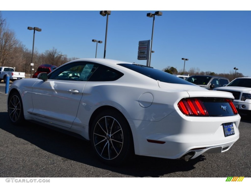 2015 Mustang EcoBoost Coupe - Oxford White / Ebony photo #19