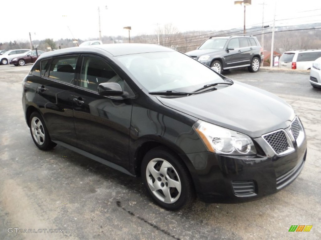 Jet Black Metallic 2009 Pontiac Vibe Standard Vibe Model Exterior Photo #101472225