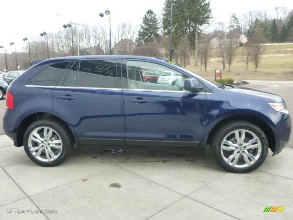 2011 Edge Limited AWD - Kona Blue Metallic / Medium Light Stone photo #7