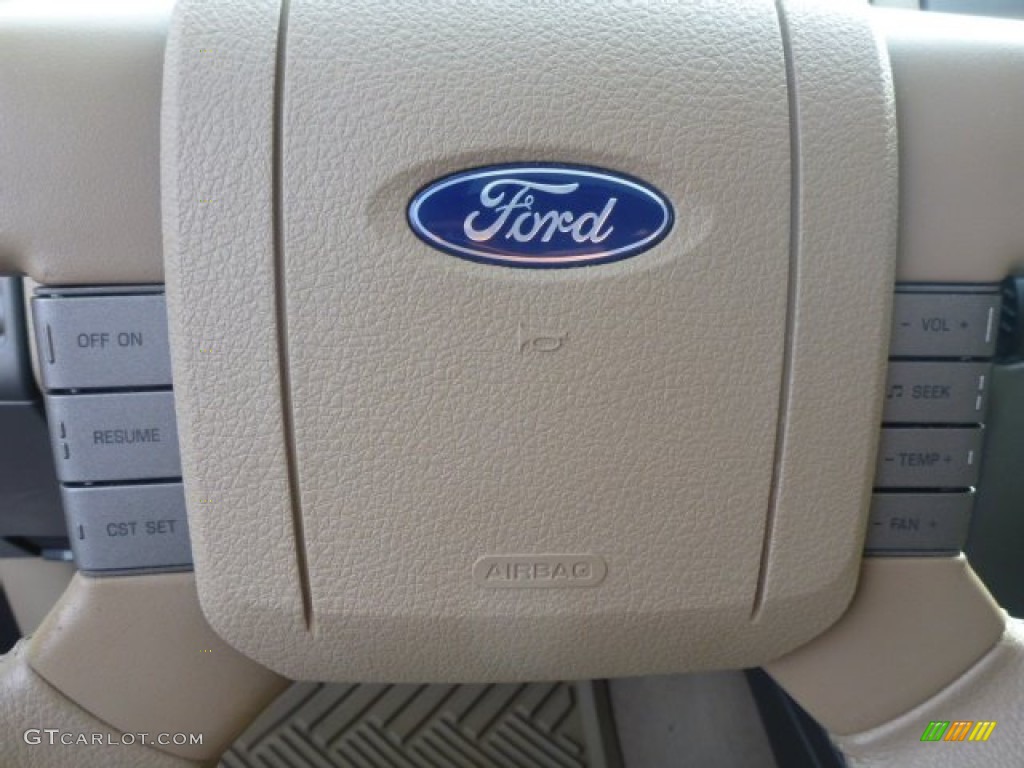 2007 F150 Lariat SuperCrew 4x4 - White Sand Tri-Coat / Tan photo #21