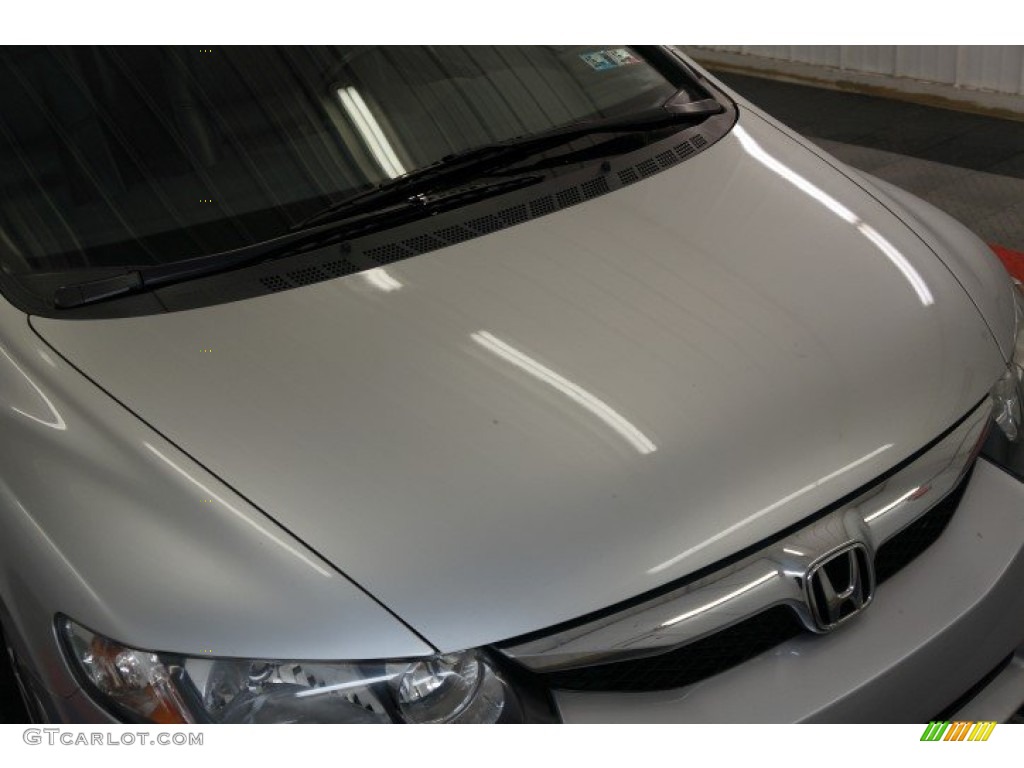 2009 Civic Hybrid Sedan - Alabaster Silver Metallic / Blue photo #40