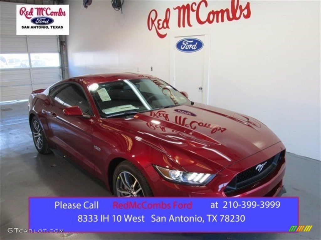 2015 Mustang GT Coupe - Ruby Red Metallic / Ebony photo #1