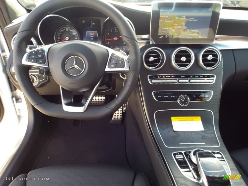 2015 Mercedes-Benz C 300 Black Dashboard Photo #101477877