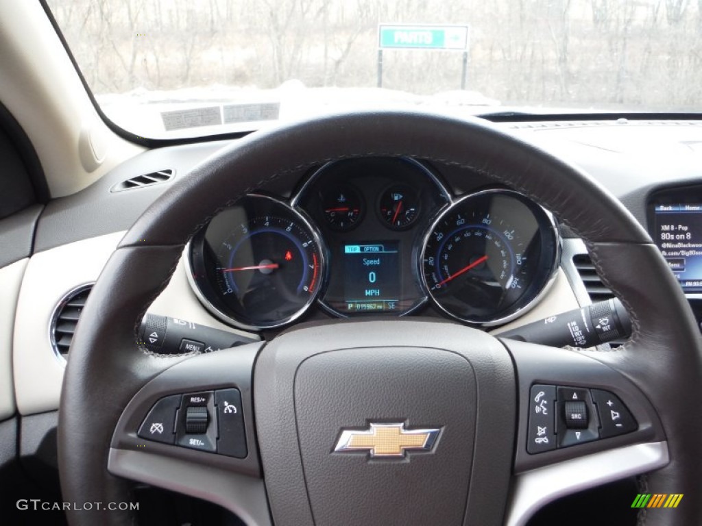 2014 Cruze LTZ - Summit White / Cocoa/Light Neutral photo #21