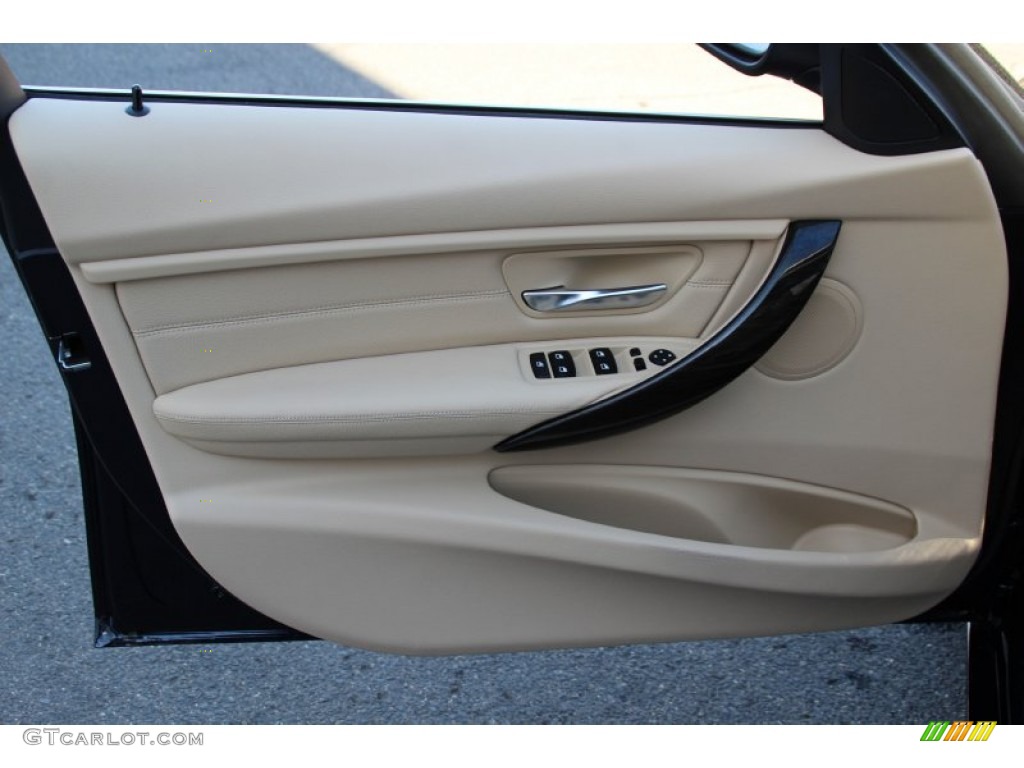 2015 BMW 3 Series 335i xDrive Sedan Venetian Beige Door Panel Photo #101478042