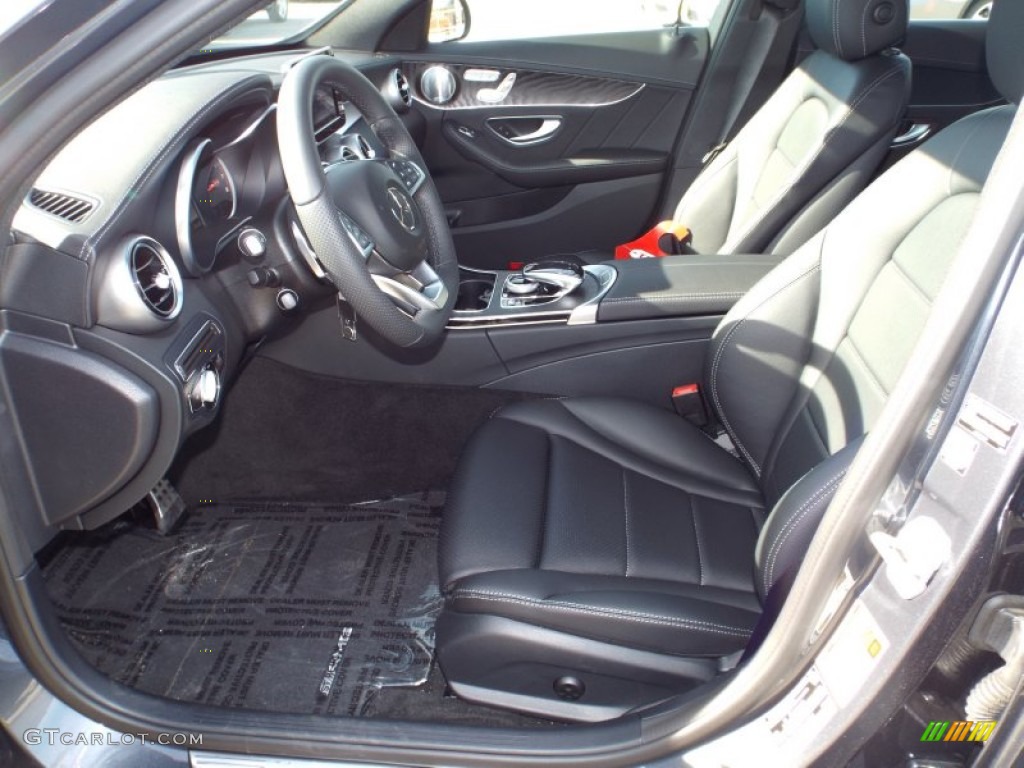 Black Interior 2015 Mercedes-Benz C 300 4Matic Photo #101478534
