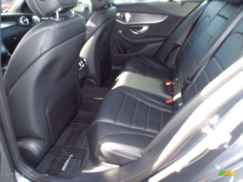 Black Interior 2015 Mercedes-Benz C 300 4Matic Photo #101478553