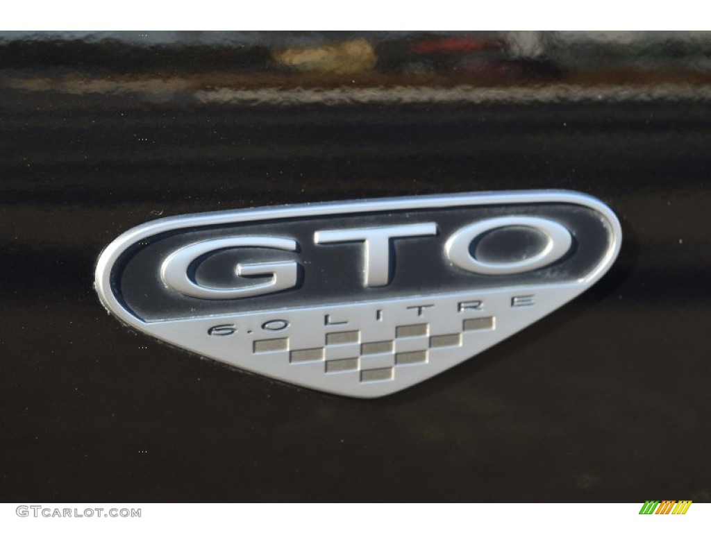 2005 GTO Coupe - Phantom Black Metallic / Black photo #42