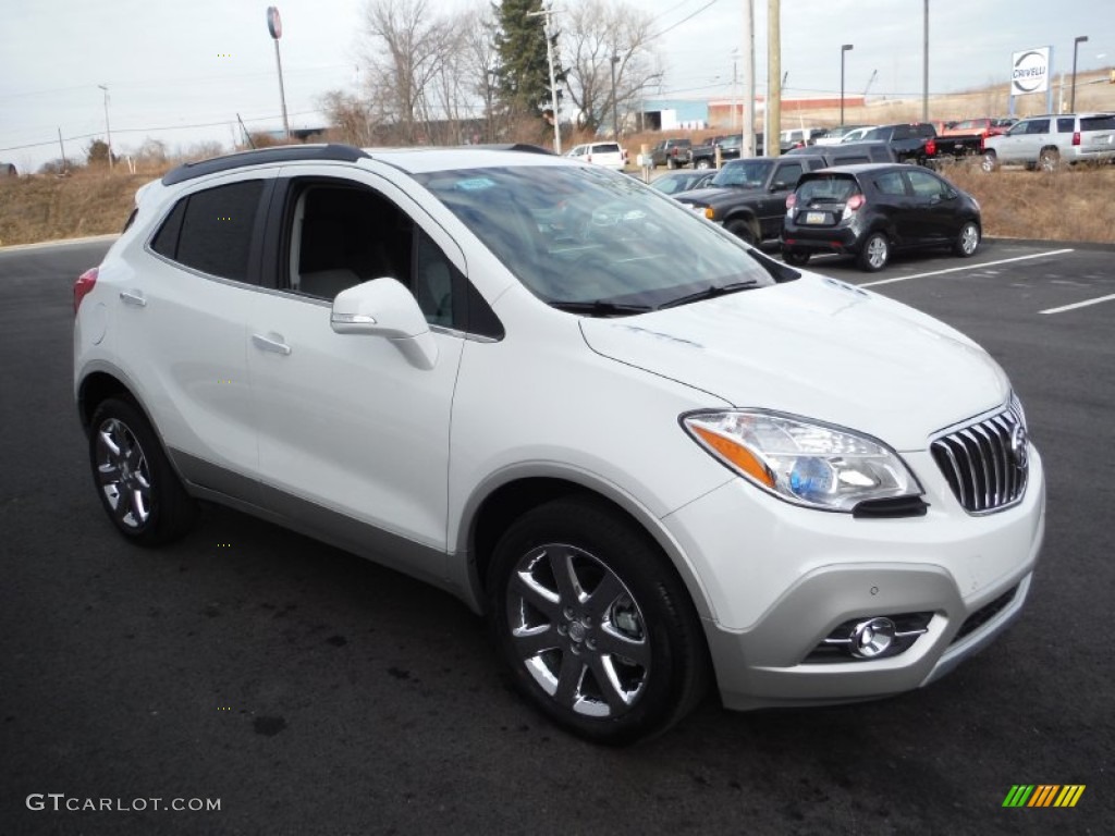 2015 Encore Premium AWD - White Pearl Tricoat / Titanium photo #6