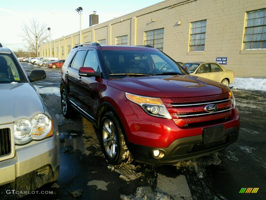 2014 Explorer Limited 4WD - Ruby Red / Charcoal Black photo #1