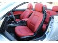Coral Red/Black Front Seat Photo for 2012 BMW 3 Series #101480094