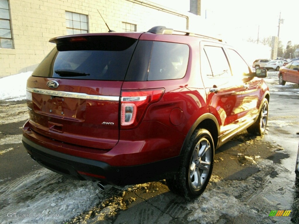 2014 Explorer Limited 4WD - Ruby Red / Charcoal Black photo #5