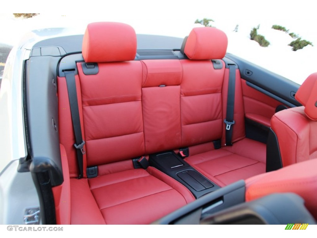 Coral Red/Black Interior 2012 BMW 3 Series 328i Convertible Photo #101480316