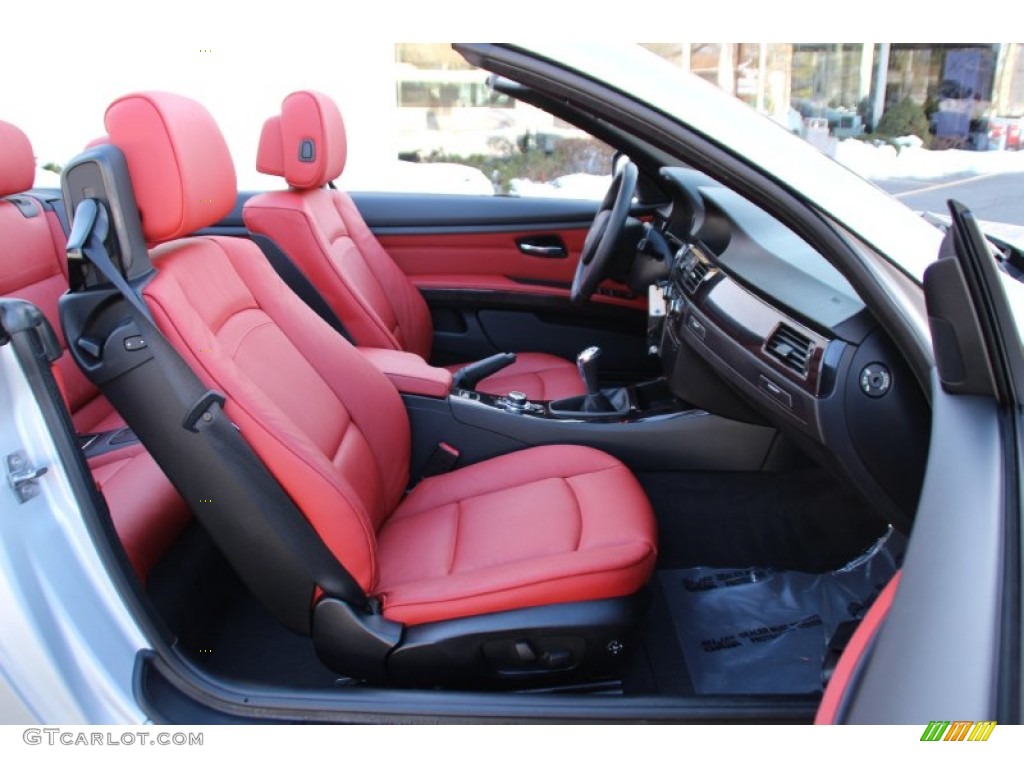 Coral Red/Black Interior 2012 BMW 3 Series 328i Convertible Photo #101480361