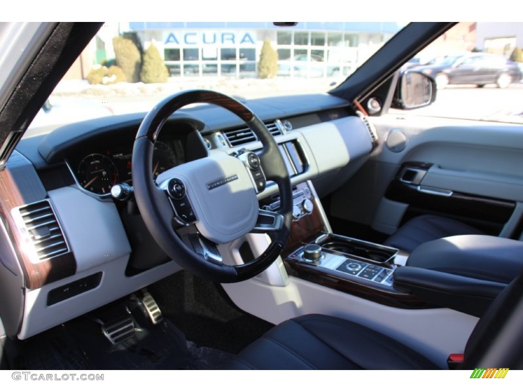 Ebony/Ivory Interior 2014 Land Rover Range Rover Supercharged Photo #101481528
