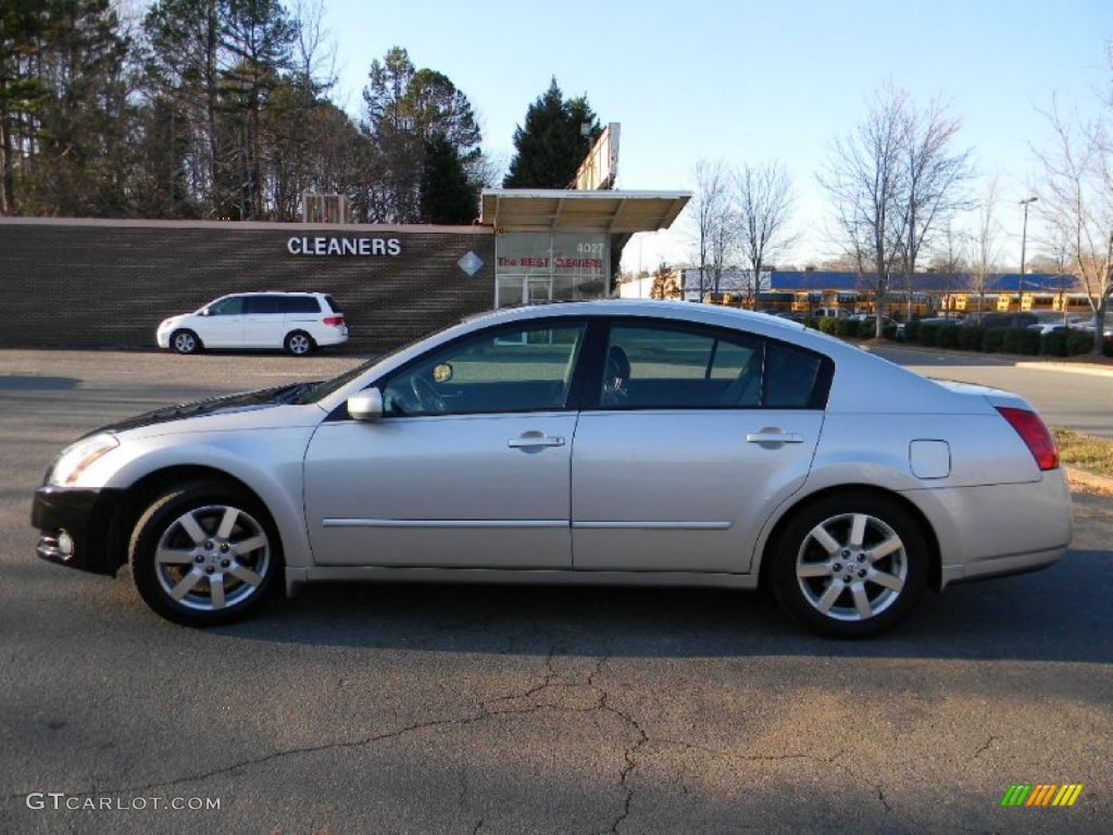2006 Maxima 3.5 SL - Liquid Silver Metallic / Black photo #1